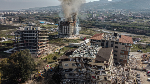 Vista general de la frontera de Turquía y Siria