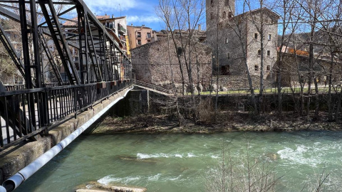 31/03/2024 - La Noguera Ribagorçana al seu pas per Pont de Suert.