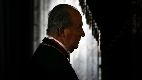 El rey emérito en el Palacio Real de Madrid en una imagen de archivo del 9 de junio de 2014.