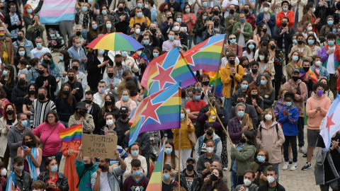 Concentración contra agresiones LGTBfóbicas