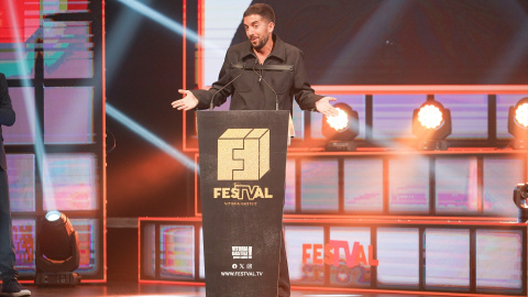 El presentador David Broncano durante una gala de premios en Vitoria, a 9 de septiembre de 2023.