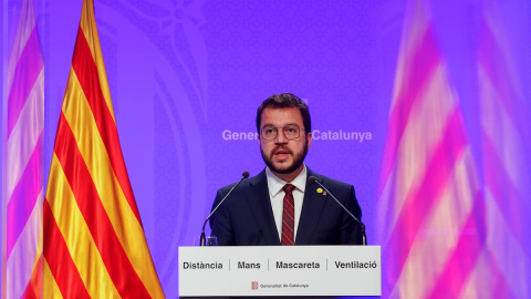 04/05/2021. El president interino del Govern en funciones de la Generalitat de Catalunya, Pere Aragonès. - EFE