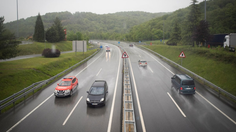 09/05/2021.- Fotografía de la Autovía de Leizarán este domingo.