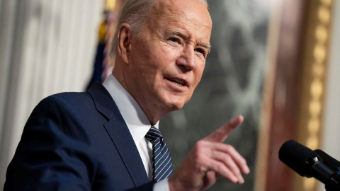 El presidente estadounidense, Joe Biden, en la Casa Blanca, en Washington, a 3 de abril de 2024.