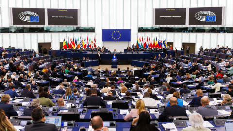 Imagen de una sesión del Parlamento Europeo, en Estrasburgo, a 13 de septiembre de 2023.