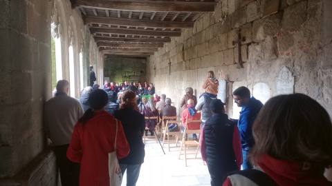 8/4/24 Actuación do coro universitario del campus de Ourense de la Universidade de Vigo en el claustro de Xunqueira de Ambía, dentro de Aldearmos Tangaraño.