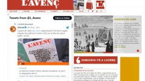 La històrica revista 'L'Avenç' desapareix en paper i passarà a ser només digital