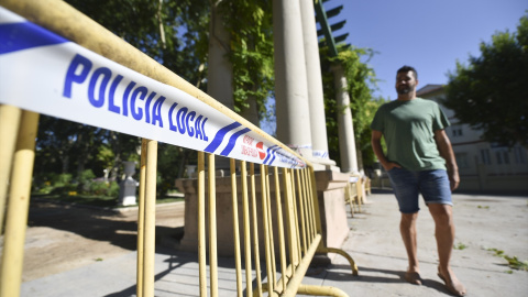 Imagen de archivo de una zona acordonada por la Policía Local