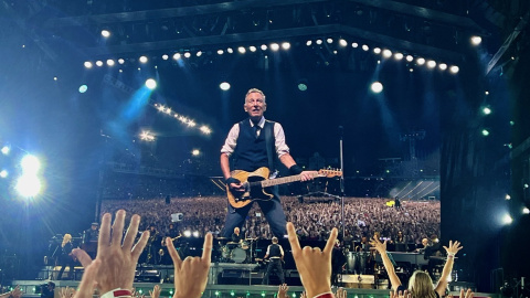 Bruce Springsteen a l’Estadi Lluis Companys dijous passat.