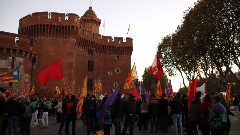 05/11/2022 - El Castellet de Perpinyà, on s'ha fet la lectura del manifest d'aquesta Diada de la Catalunya Nord.