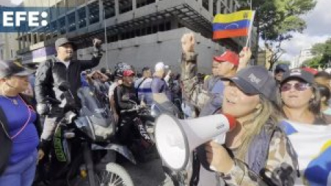 Chavistas marchan en Caracas respaldando el resultado oficial de las presidenciales