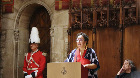 22/09/2023 - L'escriptora Najat el Hachmi en la lectura del pregó de la Mercè.