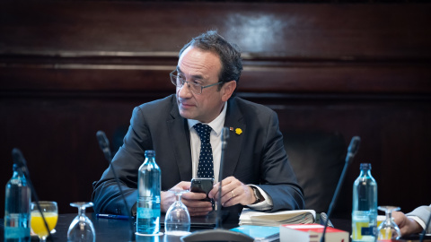 30 de julio de 2024. El presidente del Parlament de Catalunya, Josep Rull, en una reunión de la Mesa del Parlament, a 30 de julio de 2024.