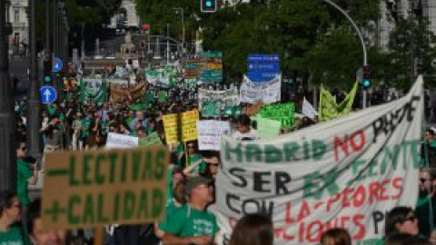 Las seis reivindicaciones de la Marea Verde en Madrid