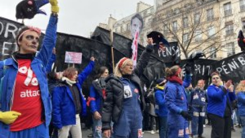 Cientos de miles de franceses secundan las protestas en contra de la reforma de las pensiones propuesta por Macron