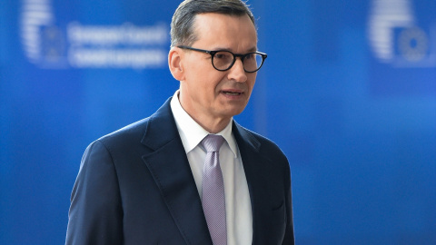 El primer ministro polaco, Mateusz Morawiecki, durante una cumbre de la UE, en Bruselas, a 30 de junio de 2023.