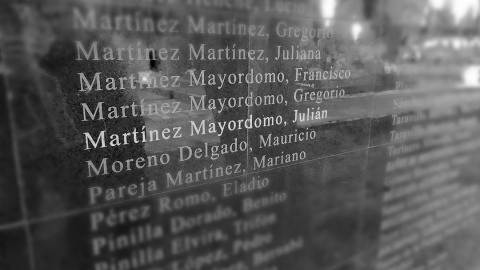 Monumento memorial de Guadalajara dedicado a las víctimas de la dictadura franquista, con los nombres de 977 represaliados.