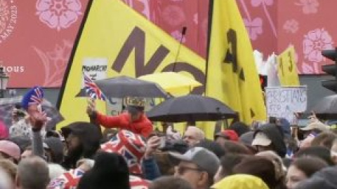 Protestas republicanas en Londres con motivo de la coronación del rey Carlos III