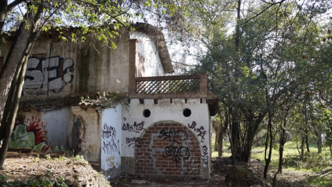 La granja del Ritz, ara abandonada.