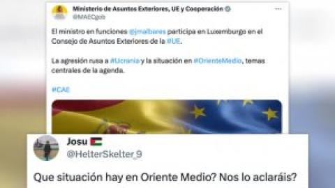 "Agresión" rusa vs. "situación" en Oriente Medio: la doble vara de medir en un solo tuit de Exteriores