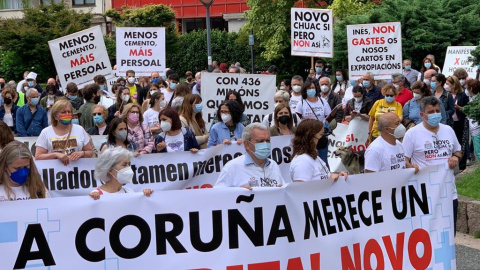 25/2/23 Protesta en A Coruña contra el proyecto de ampliación del hospital.