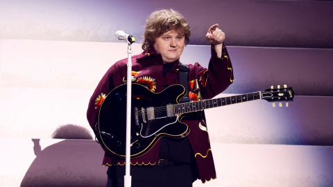 El cantante Lewis Capaldi en una de sus últimas actuaciones en Londres, a 11 de febrero de 2023.