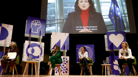 25/02/2023. Encuentro Internacional Feminista celebrado en la Universidad Complutense de Madrid, a 25 de febrero de 2023.