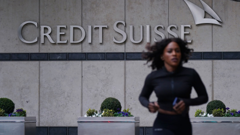 Una sucursal del banco Credit Suisse en Reino Unido.