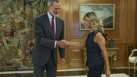 Yolanda Díaz, Felipe VI