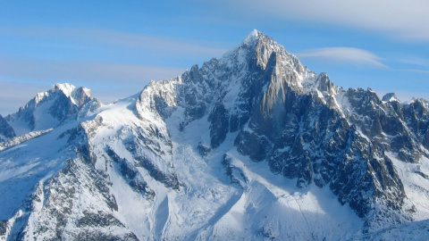 Fotografía de los Alpes franceses.