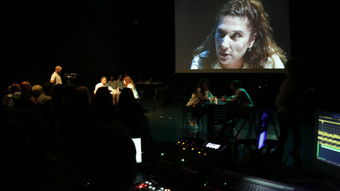 Representación en el Aula de Teatre de Lleida. Imagen de Archivo.