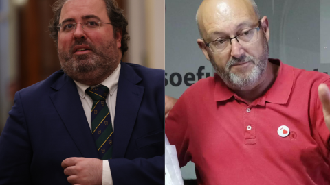 Imágenes combinadas de los exdiputados Alberto Casero y Juan Bernardo Fuentes Curbelo