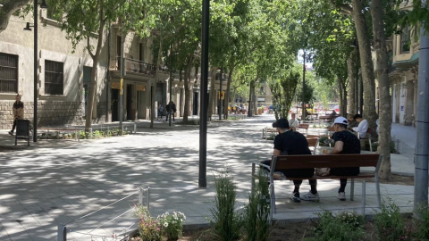 Una imatge de la superilla de l'Eixample.