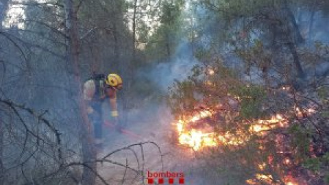 Els Bombers estabilitzen l'incendi forestal de la Franja després de cremar 454 hectàrees