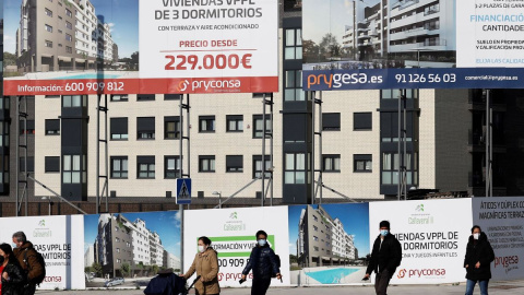 Una promoción de viviendas en Madrid.