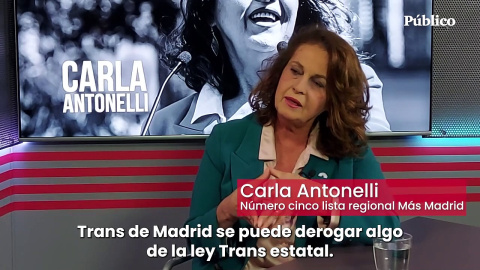 Carla Antonelli: "Tanto Ayuso como el PP algún día tendrán que pedir perdón a las personas trans"