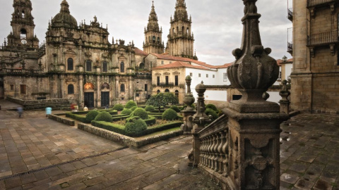 11/10/23 Vista de la catedral de Santiago desde el monasterio de San Martiño Pinario