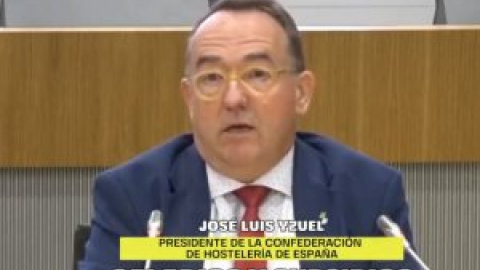 El presidente de los empresarios hosteleros se chotea de los derechos laborales: "Media jornada, de 12 a 12"