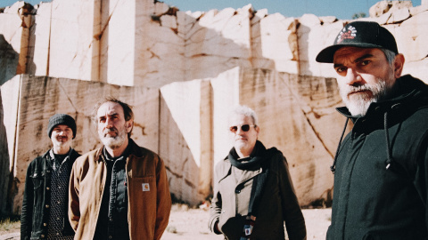 Los miembros de Surfin' Bichos: Carlos Cuevas, Joaquín Pascual, José Manuel Mora y Fernando Alfaro.