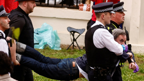 Protestas antimonárquicas en Londres