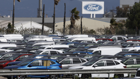 Vista del exteriores de la fábrica de Ford en Almussafes (Valencia) este jueves 28 de marzo de 2024.