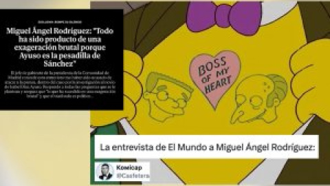 "Un admirador, un amigo, un esclavo, un siervo": críticas a la entrevista de 'El Mundo' a Miguel Ángel Rodríguez