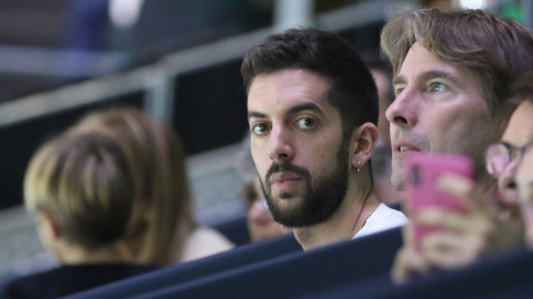 El presentador David Broncano durante la sexta jornada de la Copa Davis de tenis celebrada en Madrid a 23 de Noviembre 2019.