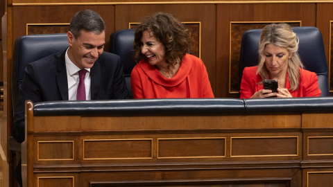 Pedro Sánchez, María Jesús Montero, Yolanda Díaz