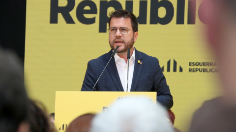 20/05/2023 - El president del Govern, Pere Aragonès, en el míting central de la campanya d'ERC per a les eleccions municipals del 28-M.