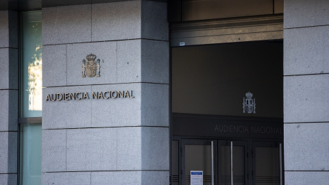 Entrada a la Audiencia Nacional a 7 de octubre de 2021, en Madrid. Foto de archivo.