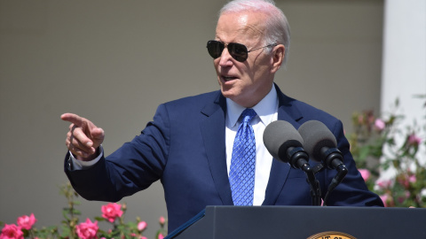 El presidente de EEUU, Joe Biden, durante una comparecencia en Washington, a 24 de abril de 2023.