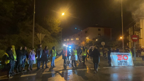 Huelga feminista en Hernani