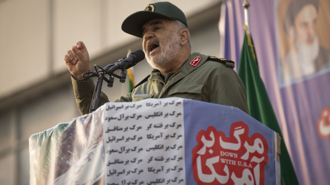 Foto de archivo del comandante en jefe de la Guardia Revolucionaria de Irán, el general Hosein Salamí.