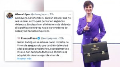 "El problema lo tenemos los de cero viviendas, señora": críticas a la ministra por su gesto a los "pequeños propietarios"